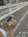 Texting while walking in China