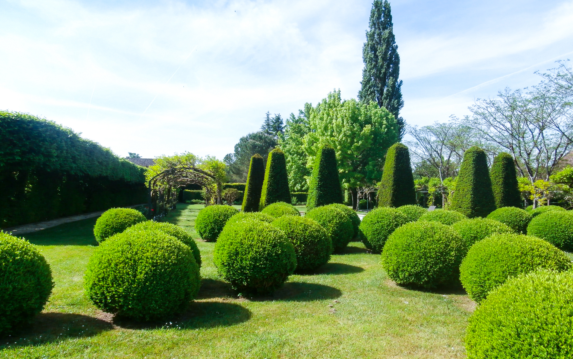 The gardens at Le Vieux Logis